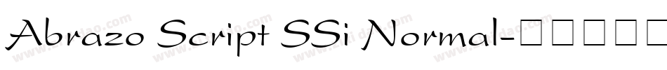 Abrazo Script SSi Normal字体转换